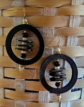 Look What's Inside-- Round Hoop Dangle Earrings