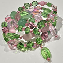 Popular Pink and Green Wrap Bracelet --AKA