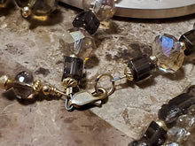 Evening Out Austrian Crystal and Gold Filled Necklace , Bracelet and Earring Set