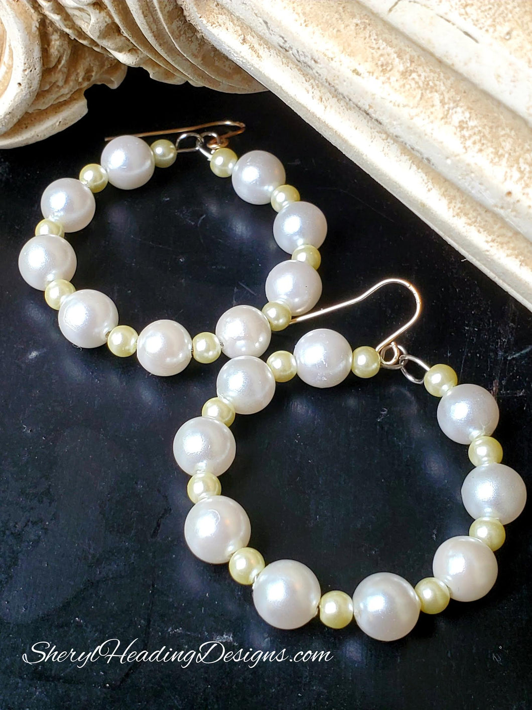 Pearl Hoop Earrings