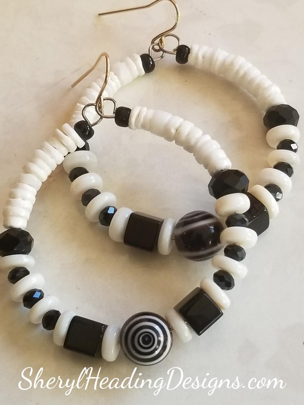 Focal Point Hoop Earrings - Sheryl Heading Designs