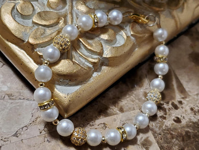 Ms. Glitzy Glamour Girl Gold Bracelet