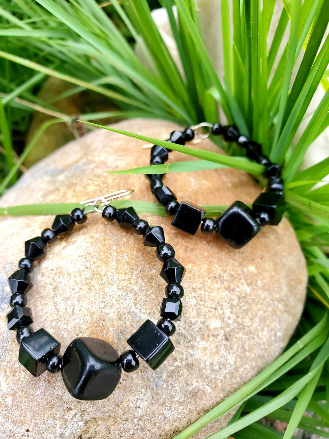 Perfect Pair of Black Hoop Earrings