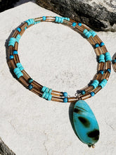 Turquoise Choker and Earring Set