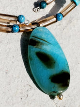 Turquoise Choker and Earring Set