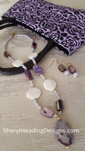 One of a Kind Purple Passion Necklace and Earring Set - Sheryl Heading Designs