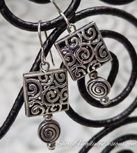 Silver Swirl Earrings