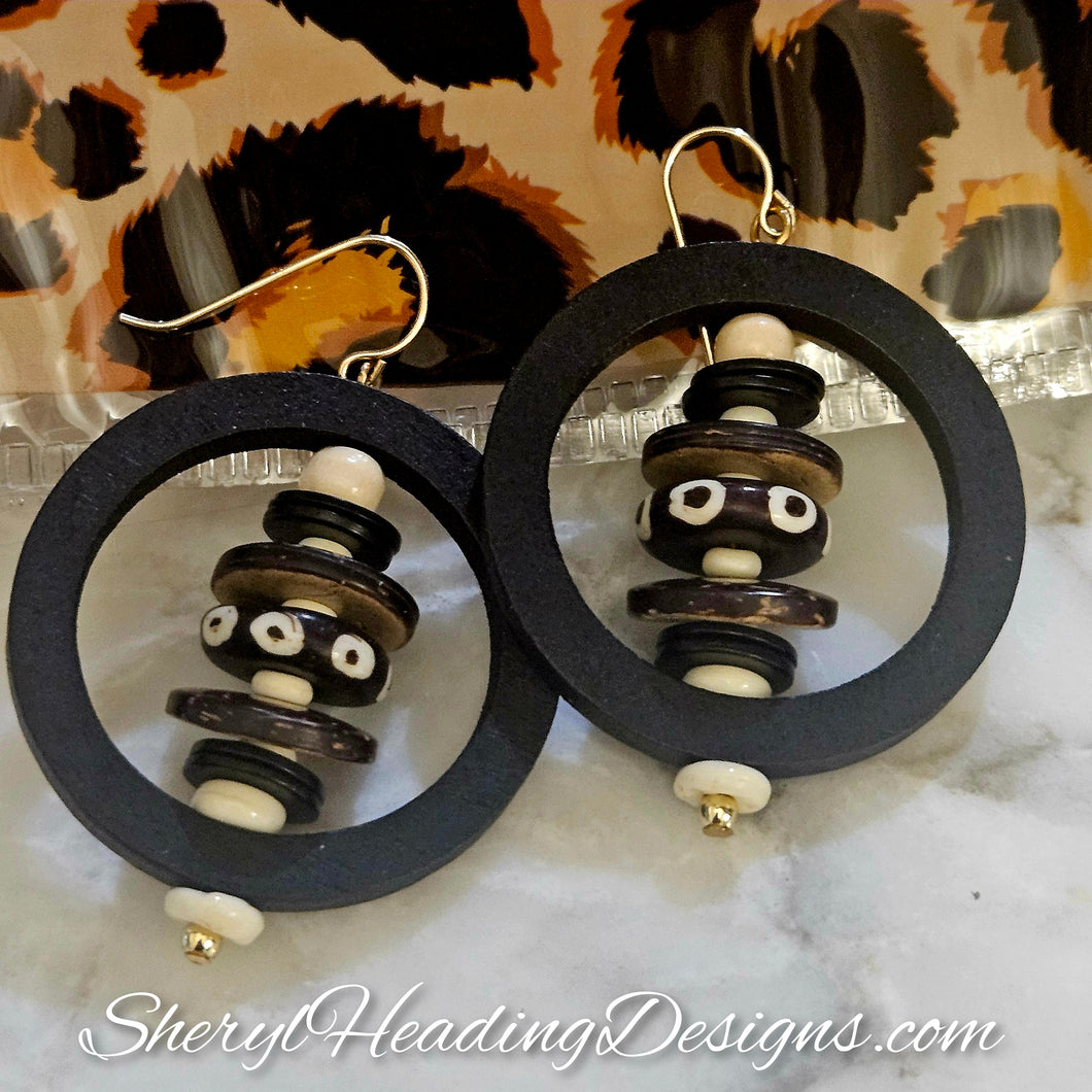 All Around Ethnic Earrings with Gold Filled Ear Wire