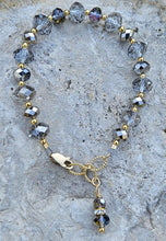 Princess Crystal --Crystal and Gold-Filled Beaded Bracelet