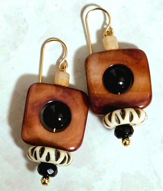 Beautiful Brown Drop and Dangle Earrings