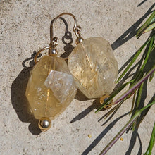Citrine and Gold Filled Beads Earrings