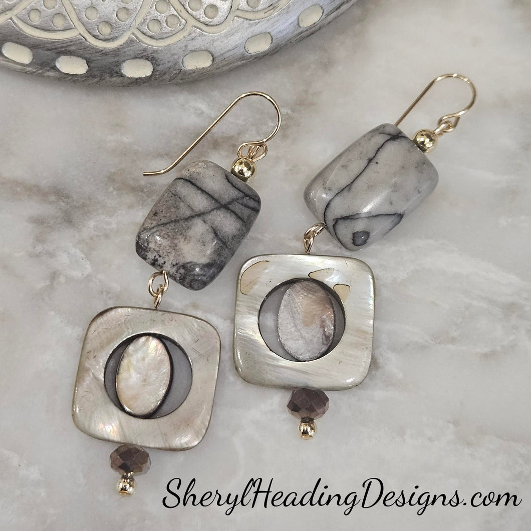 Gold Filled Dangle Earrings of Sophistication