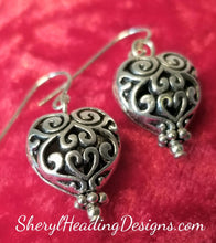 A Sweet Swirlin' Pair of Hearts Earrings - Sheryl Heading Designs