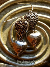 Connected by the Heart Silver dangle Earrrings - Sheryl Heading Designs