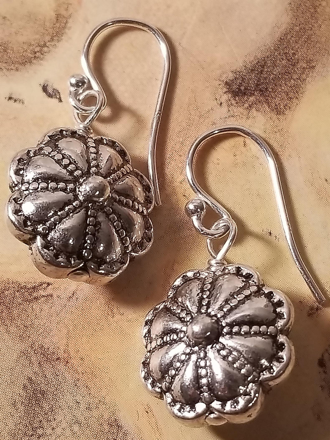 Sweet Delicate Silver Flower Earrings - Sheryl Heading Designs