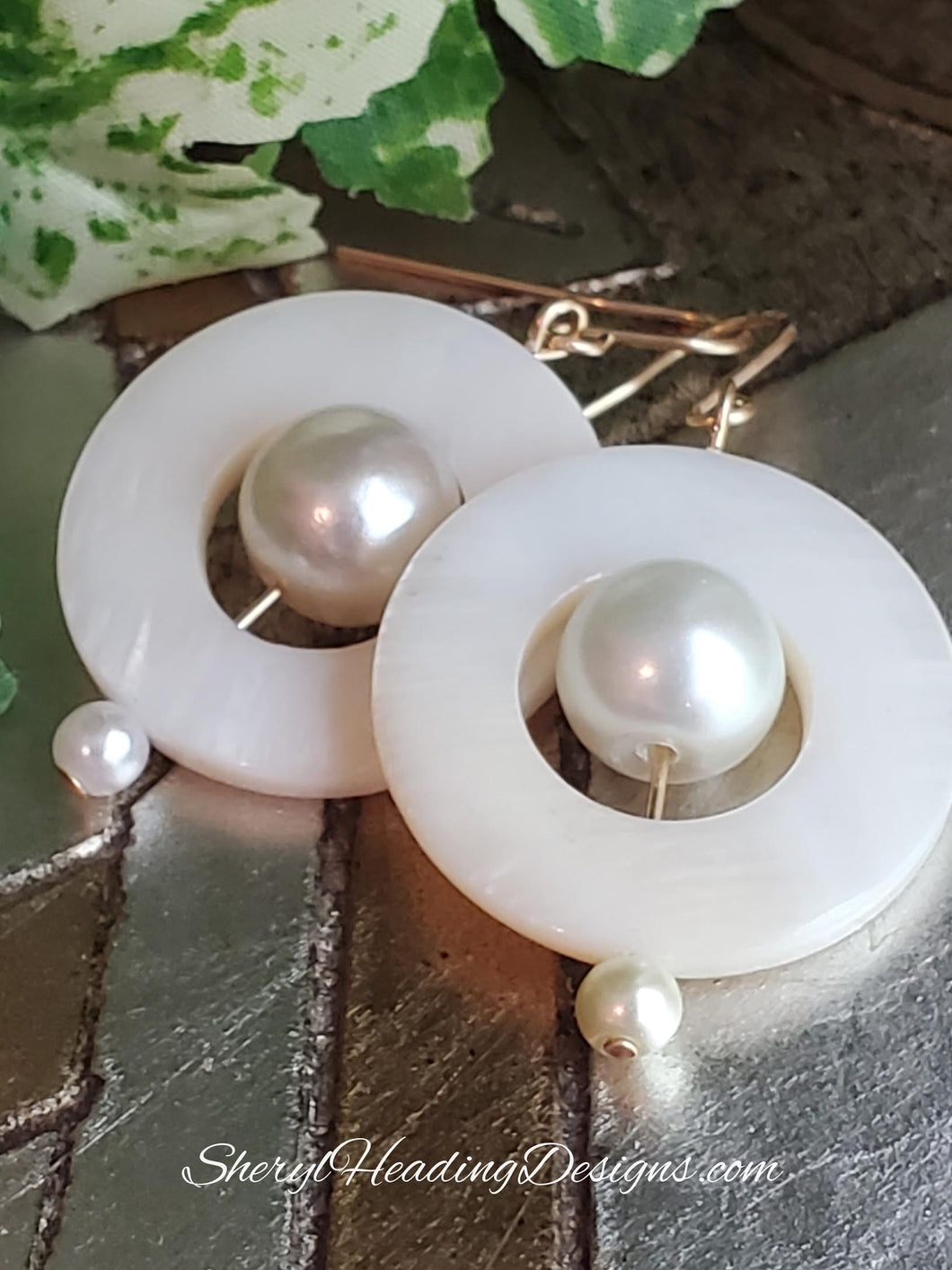 Inside Out Pearl Earrings