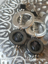 Ms. Fancy Sterling and Hemitite Beaded Dangle Earrings - Sheryl Heading Designs