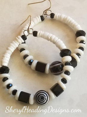 Focal Point Hoop Earrings - Sheryl Heading Designs