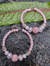 Bubble Gum Pink Hoop Earrings