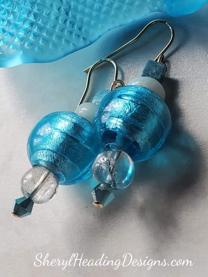 Blue Caribbean Earrings