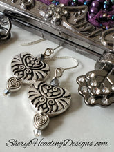 Silver Sweet Hearts Dangle Earrings - Sheryl Heading Designs