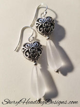 Puffed With Love Silver Heart Earrings - Sheryl Heading Designs