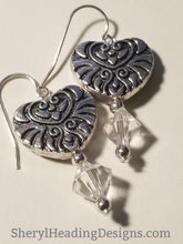 This Hearts for You Silver Embellished Heart Earrings - Sheryl Heading Designs