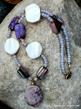 One of a Kind Purple Passion Necklace, Earring and Bracelet Set