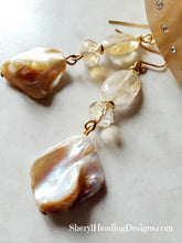 Beautiful Mother of Pearl Dangle Earrings