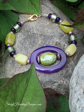 Star of the Show  Purple and Green Bracelet
