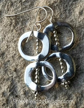 Ms. Fancy Dangle All Silver Earrings - Sheryl Heading Designs