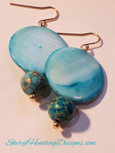 By The Sea Dangle Turquoise Earrings