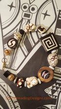 Exotic African Beads, Shell, and Onyx Beads with a Gold-Filled Clasp Bracelet - Sheryl Heading Designs