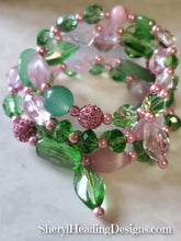 Popular Pink and Green Wrap Bracelet --AKA