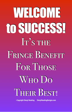 Welcome to Success Poster - Sheryl Heading Designs