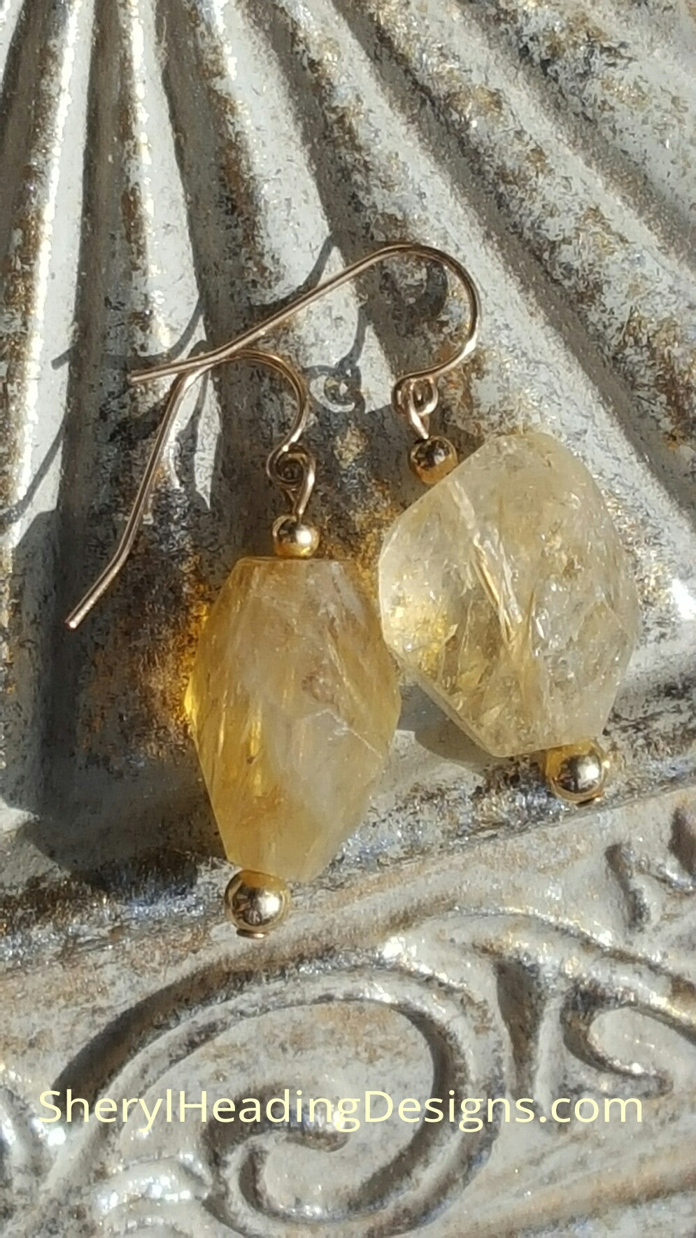 Citrine and Gold Filled Beads Earrings – Sheryl Heading Designs