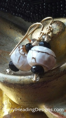 Beautiful Stone Dangle Earrings - Sheryl Heading Designs