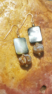 Shells and Precious Stones Earrings - Sheryl Heading Designs